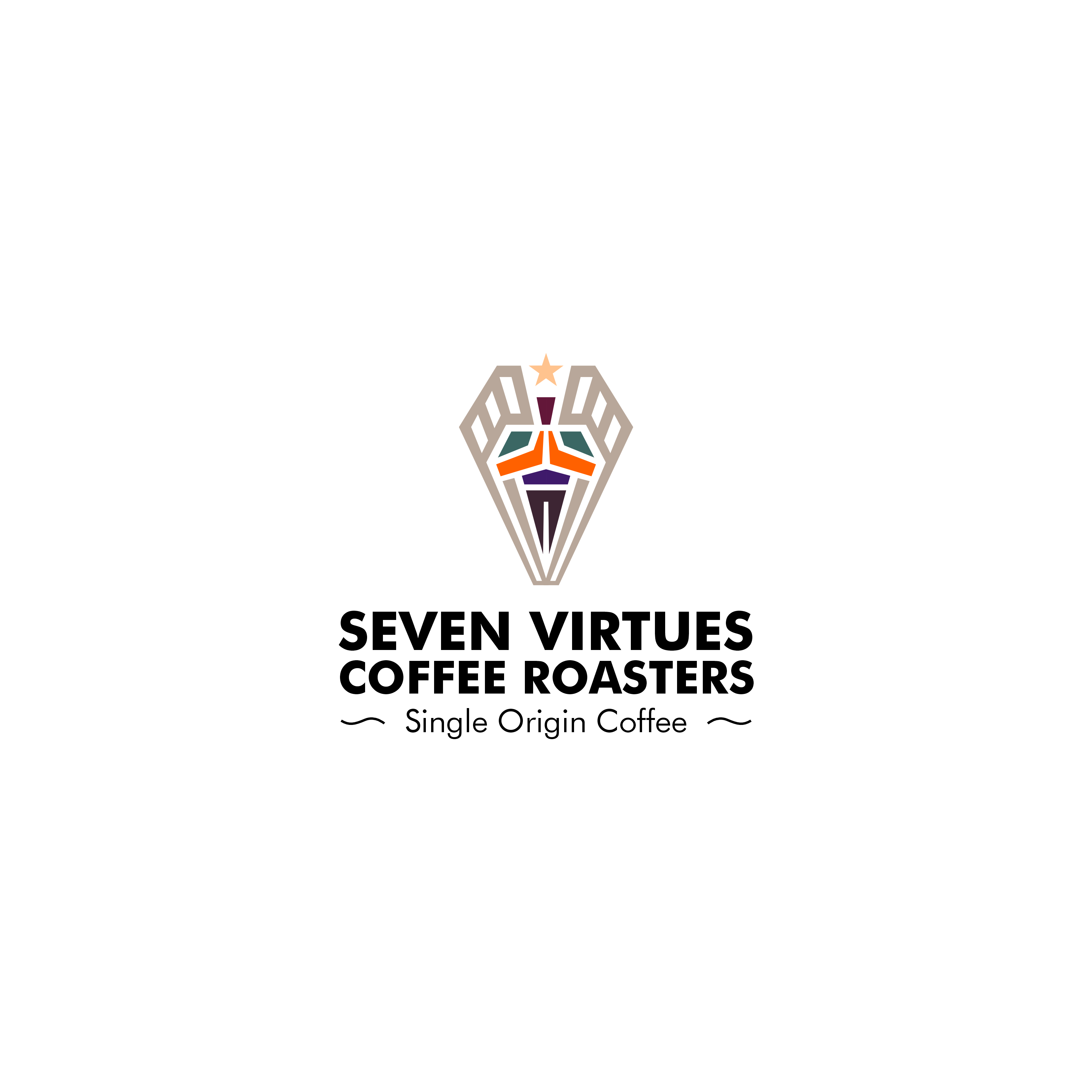 Logo Design by Chalid for Seven Virtues Coffee Roasters | Design #33114385