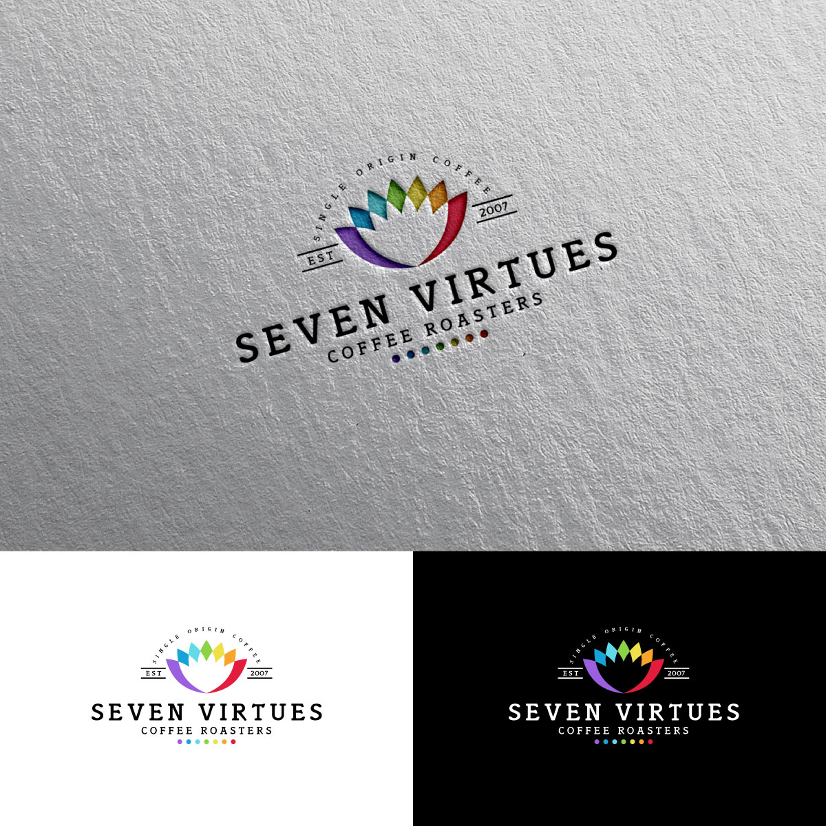 Logo Design by chris Ray for Seven Virtues Coffee Roasters | Design #33106817