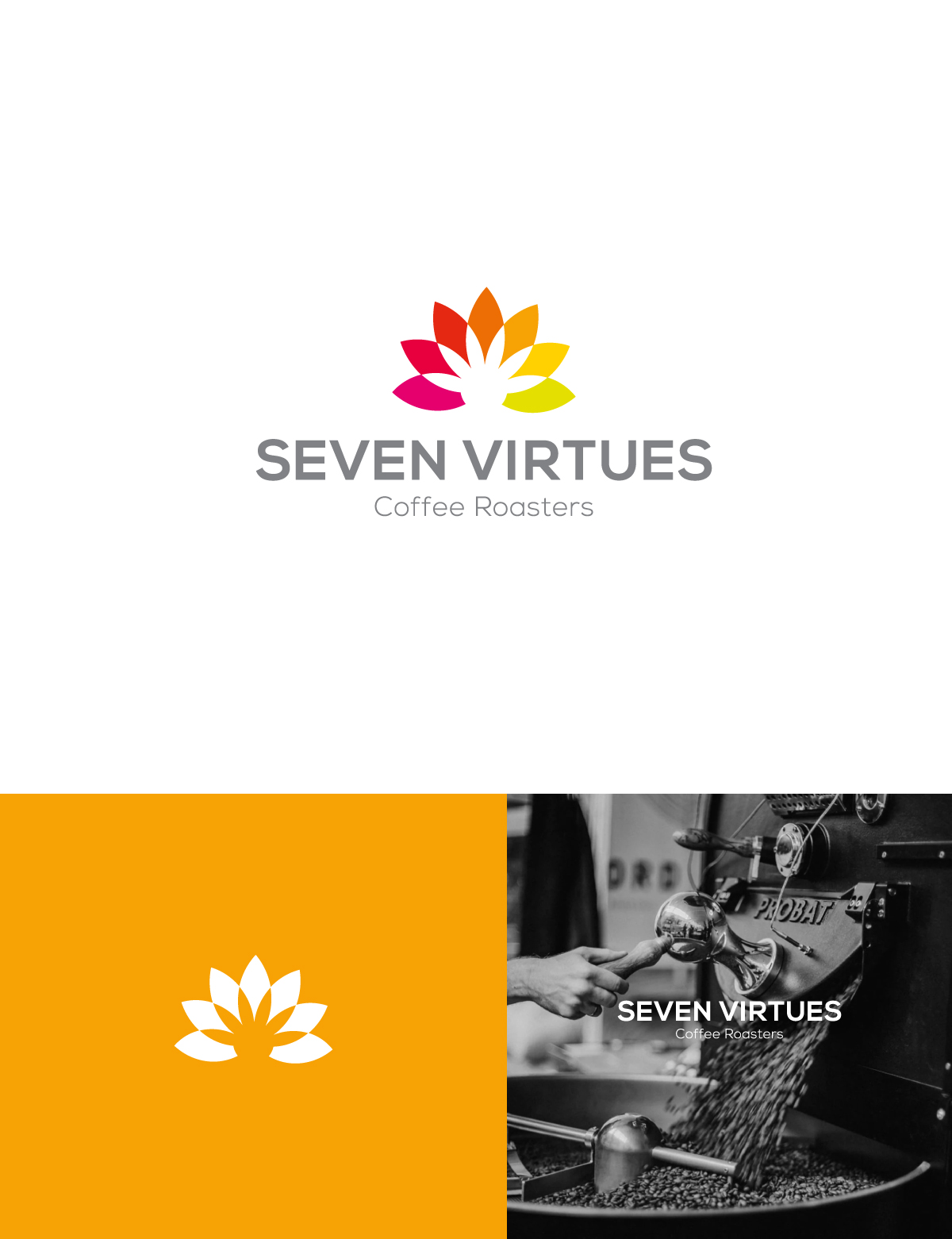 Logo Design by apik. for Seven Virtues Coffee Roasters | Design #33100738
