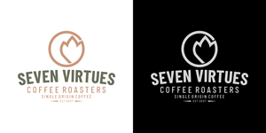 Diseño de Logo por arumdesign para Seven Virtues Coffee Roasters | Diseño: #33101933
