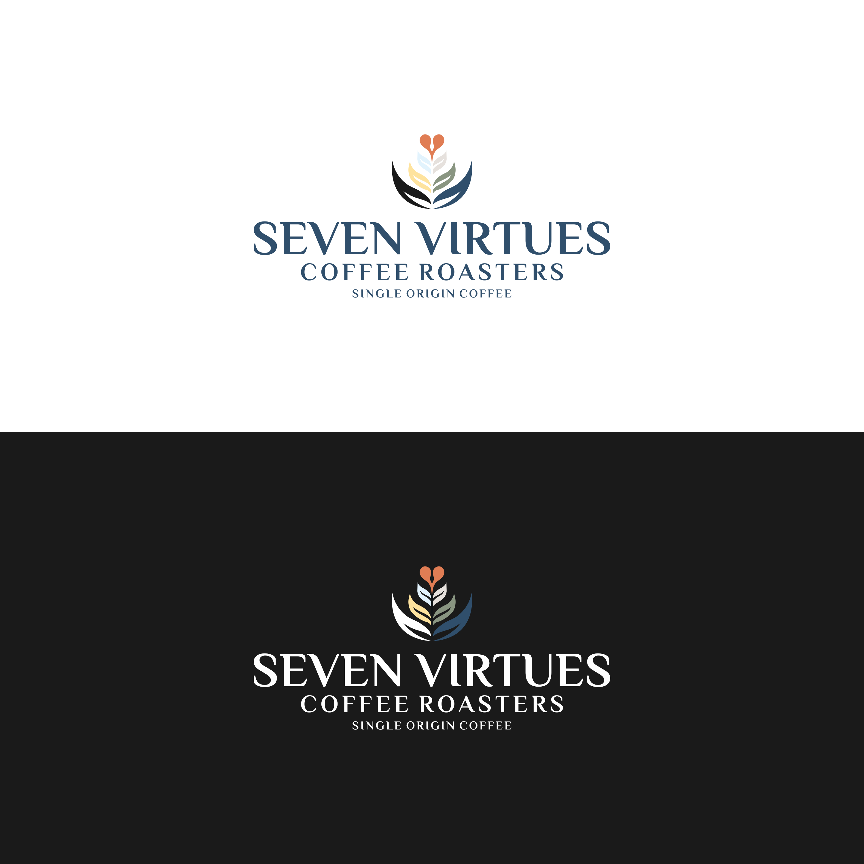 Logo Design by agewage for Seven Virtues Coffee Roasters | Design #33103825