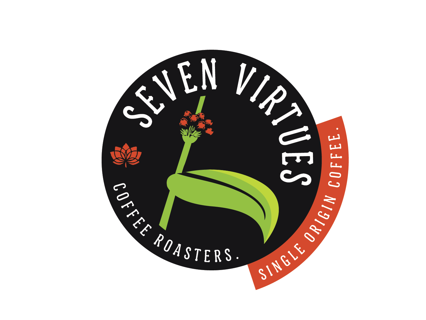 Logo Design by dhamkith for Seven Virtues Coffee Roasters | Design #33104440