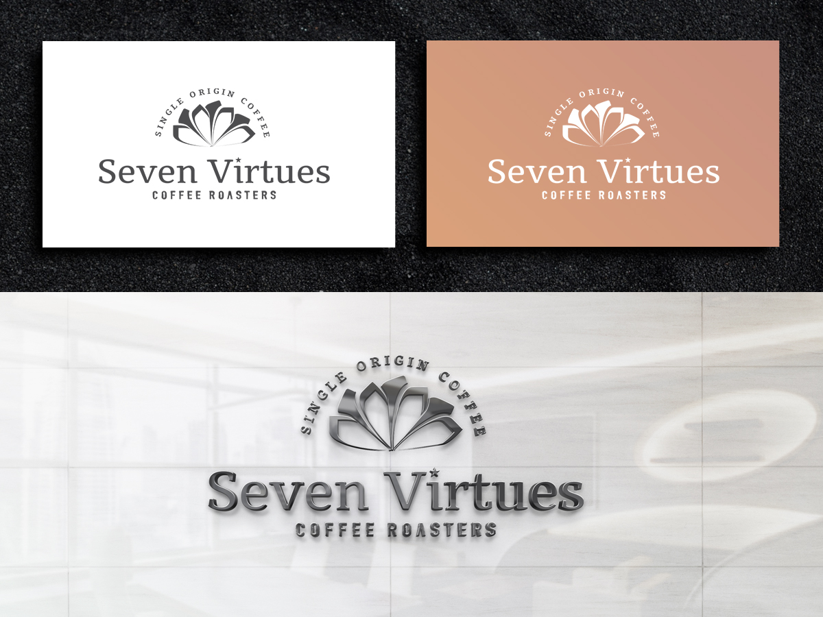 Logo Design by ArtSamurai for Seven Virtues Coffee Roasters | Design #33105394