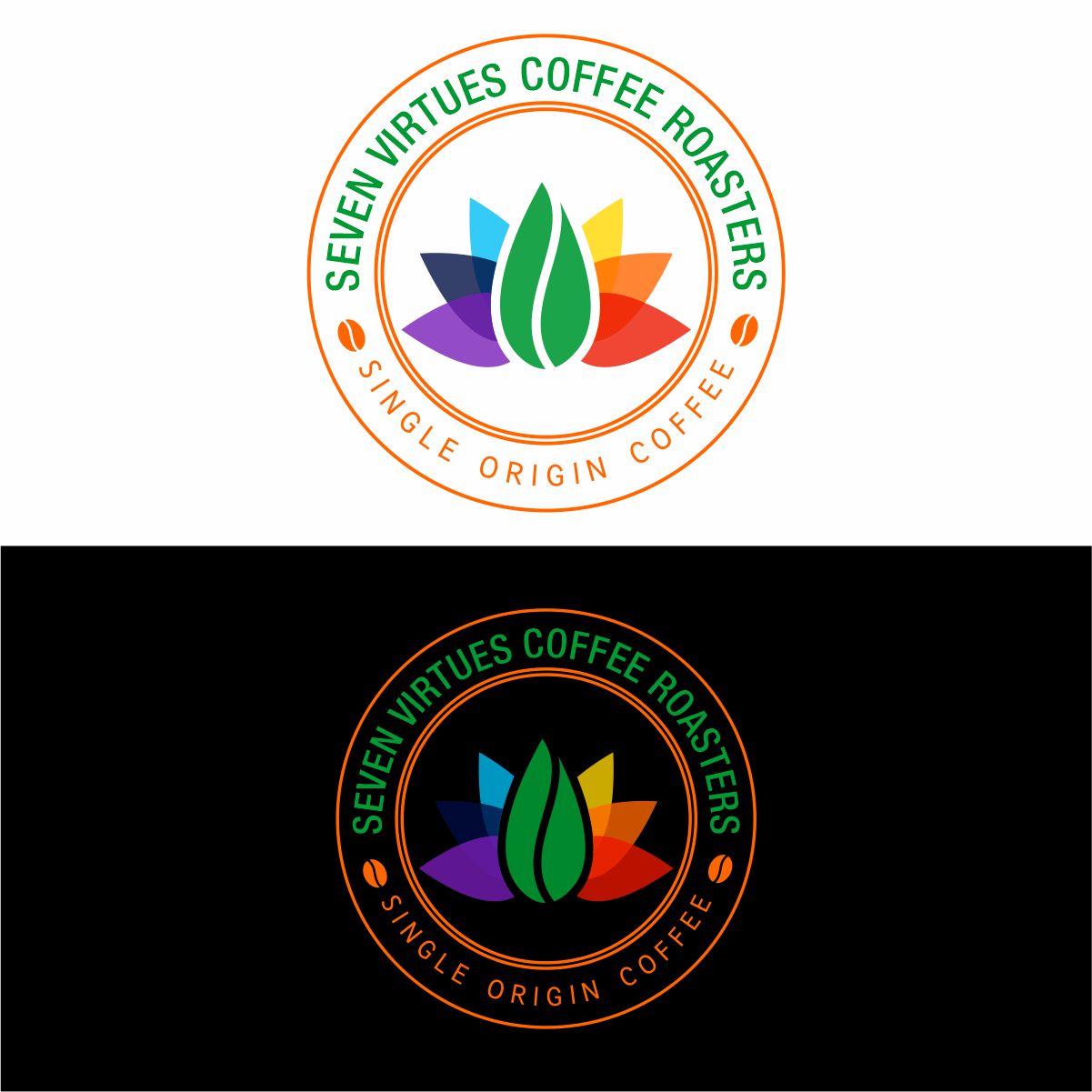 Logo Design by creative.bugs for Seven Virtues Coffee Roasters | Design #33112442