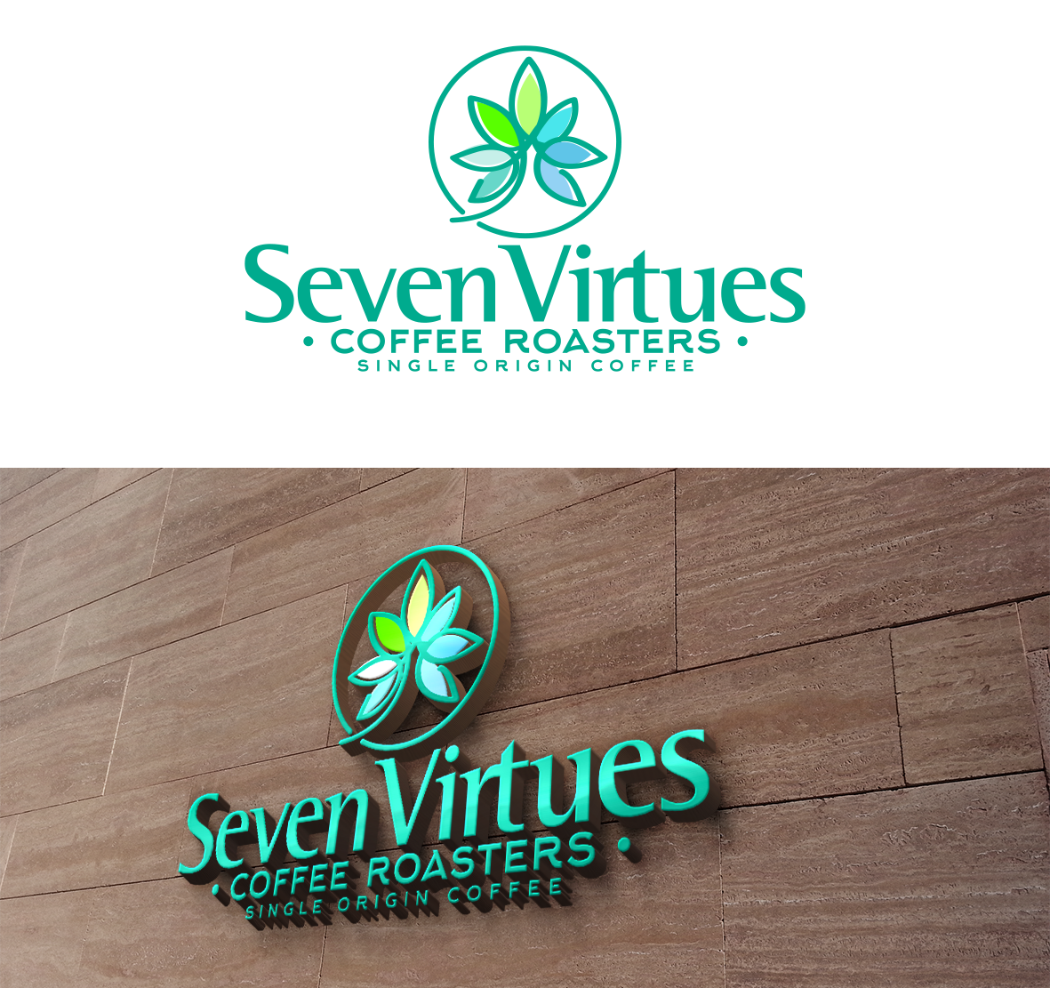 Logo-Design von patriciaparadesign für Seven Virtues Coffee Roasters | Design #33116964