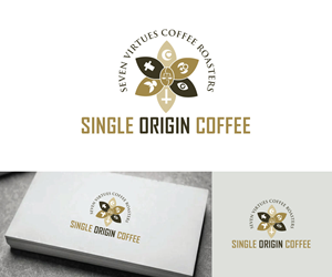 Diseño de Logo por Ansh Design para Seven Virtues Coffee Roasters | Diseño: #33108289