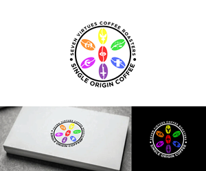 Diseño de Logo por Ansh Design para Seven Virtues Coffee Roasters | Diseño: #33108291