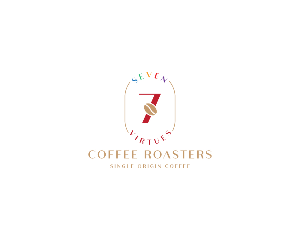 Logo Design by Janna Design for Seven Virtues Coffee Roasters | Design #33103311