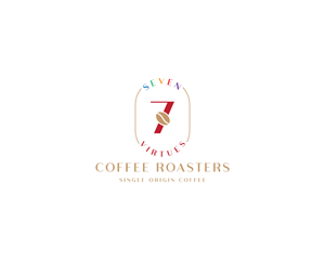 Logo Design by Janna Design for Seven Virtues Coffee Roasters | Design: #33103311