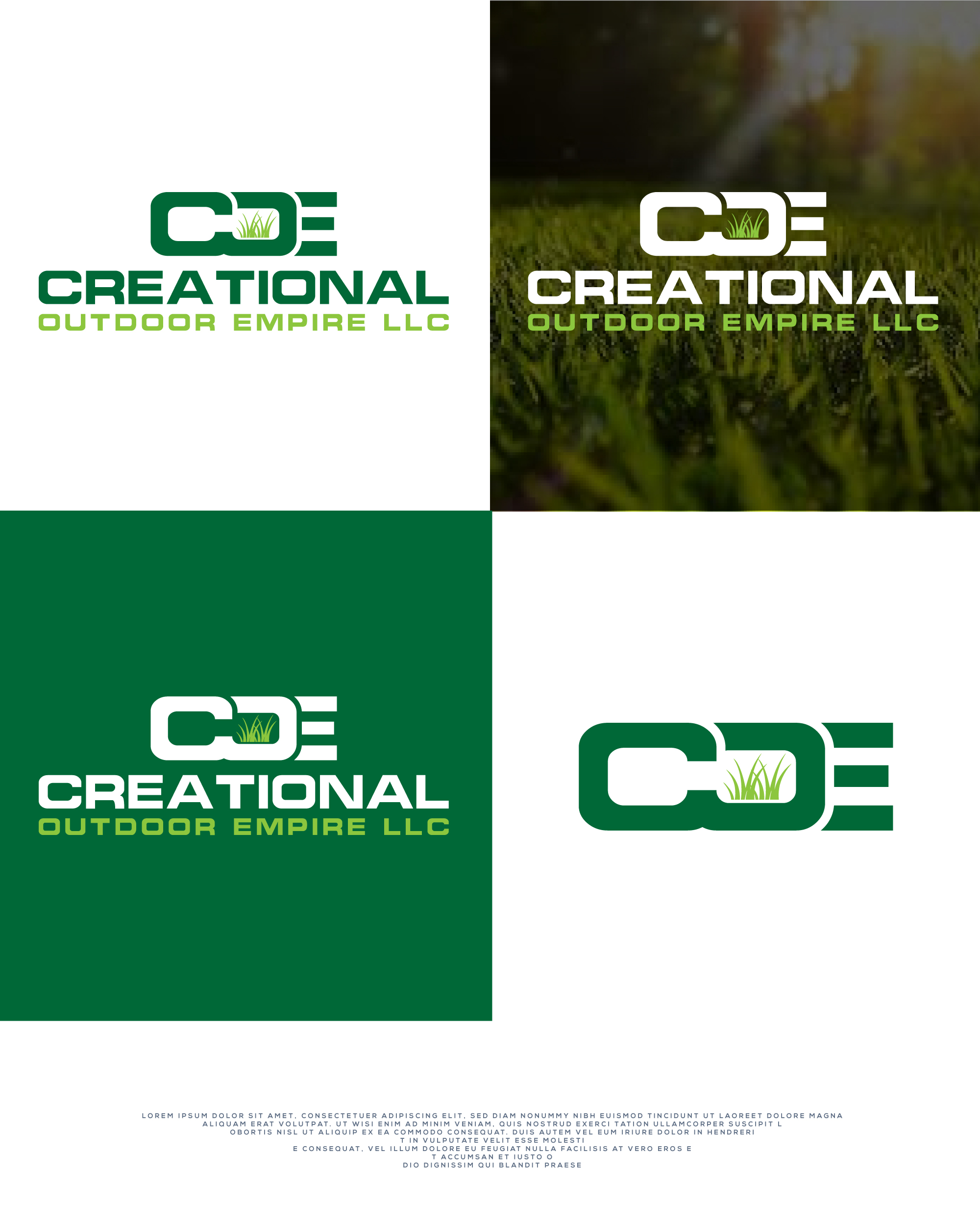 Logo Design for Creational Outdoor Empire LLC by akdesigner99 | Design ...