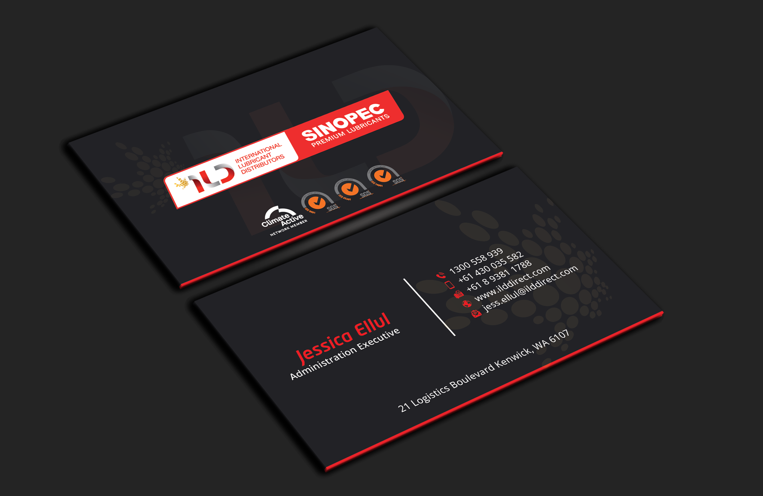 Business Card Design by DesignerShahadat for ILD-SINOPEC | Design #33146913