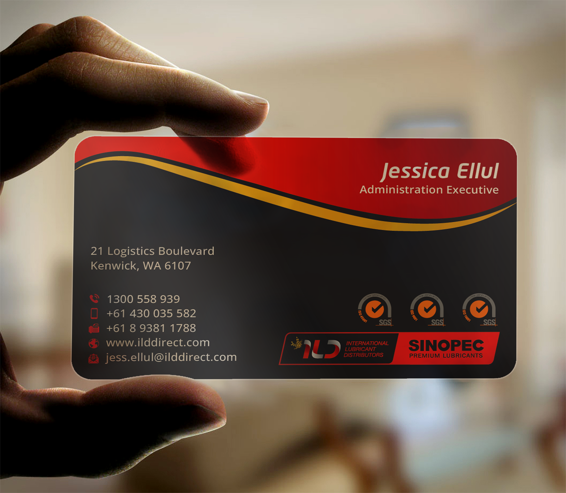 Business Card Design by DesignerShahadat for ILD-SINOPEC | Design #33147360