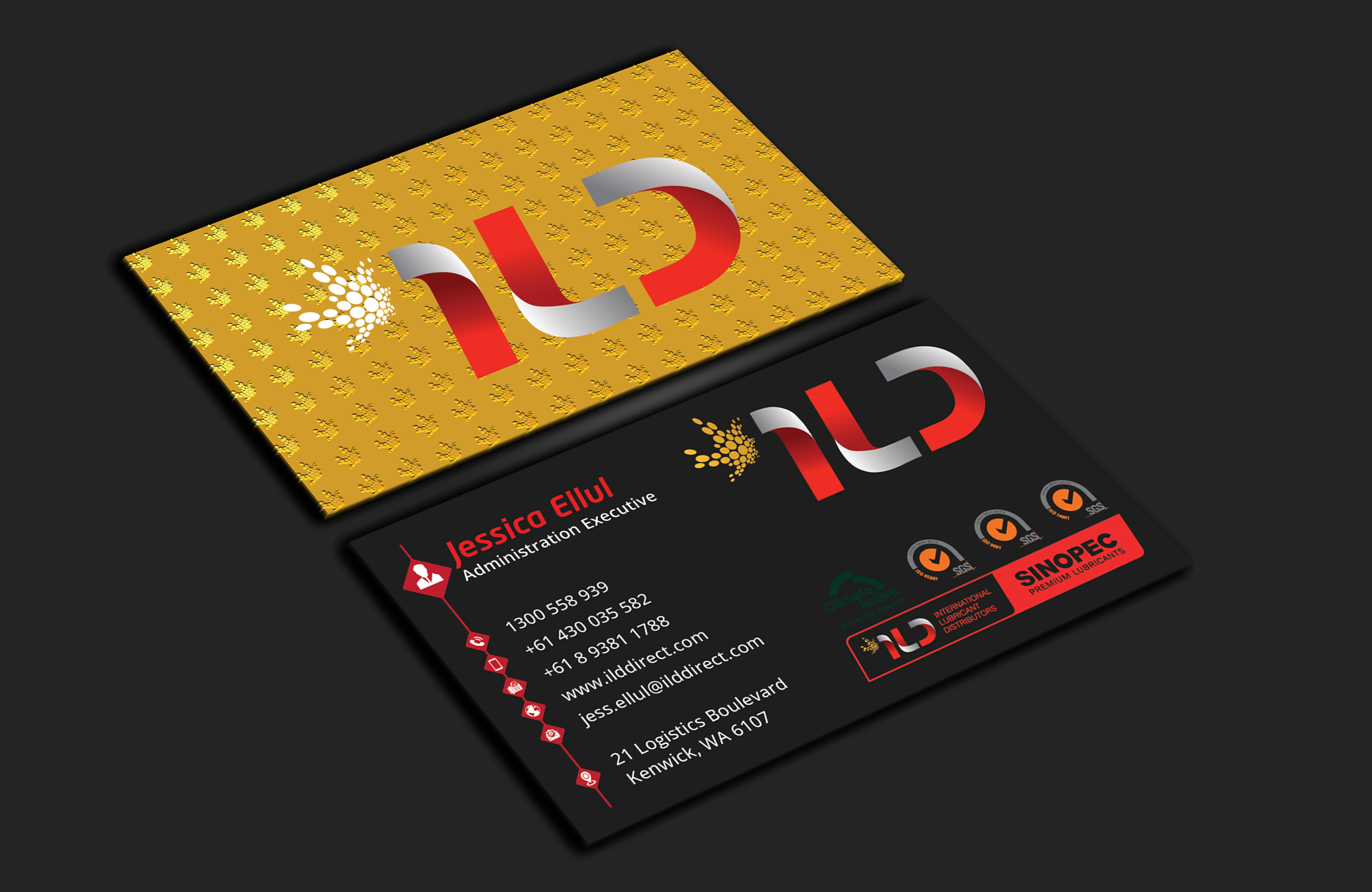 Business Card Design by DesignerShahadat for ILD-SINOPEC | Design #33147368