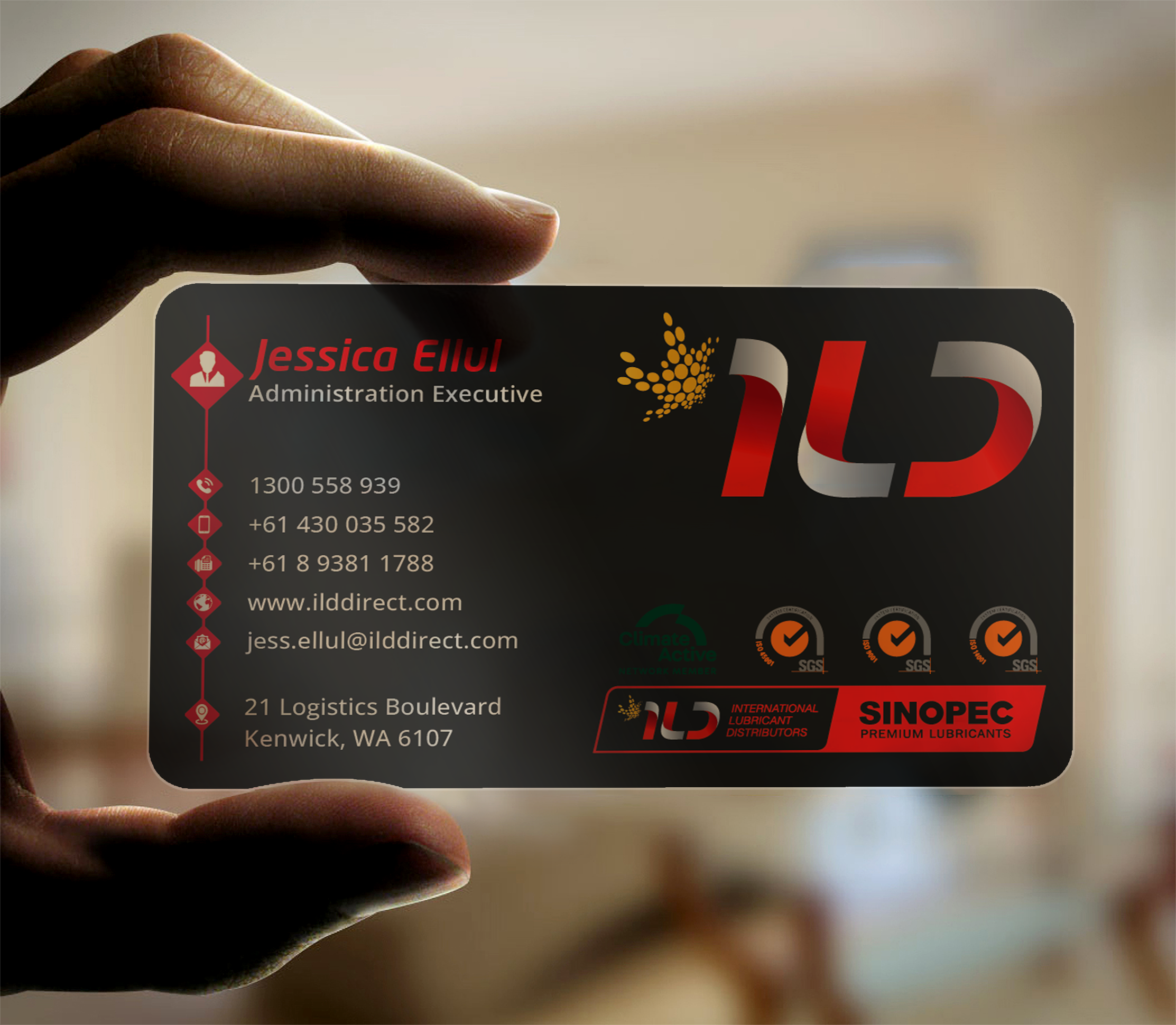 Business Card Design by DesignerShahadat for ILD-SINOPEC | Design #33147373