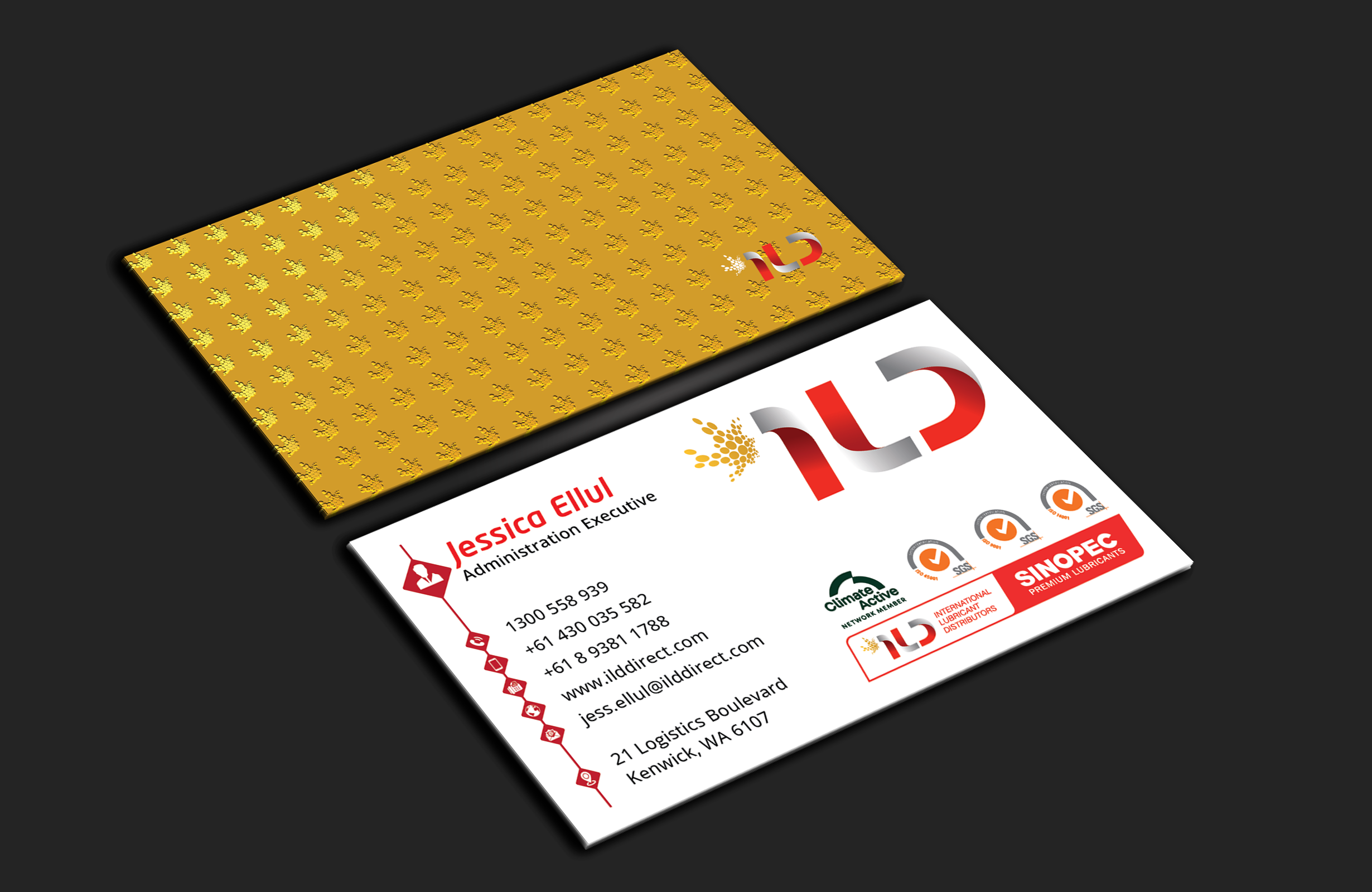 Business Card Design by DesignerShahadat for ILD-SINOPEC | Design #33147379