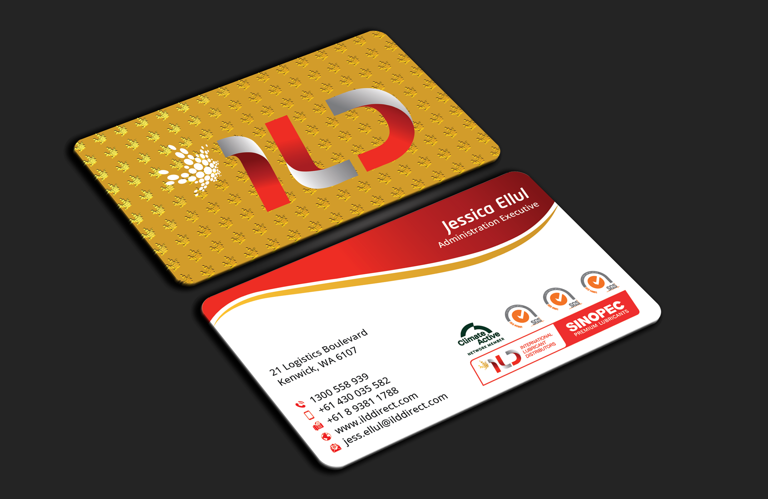 Business Card Design by DesignerShahadat for ILD-SINOPEC | Design #33147387