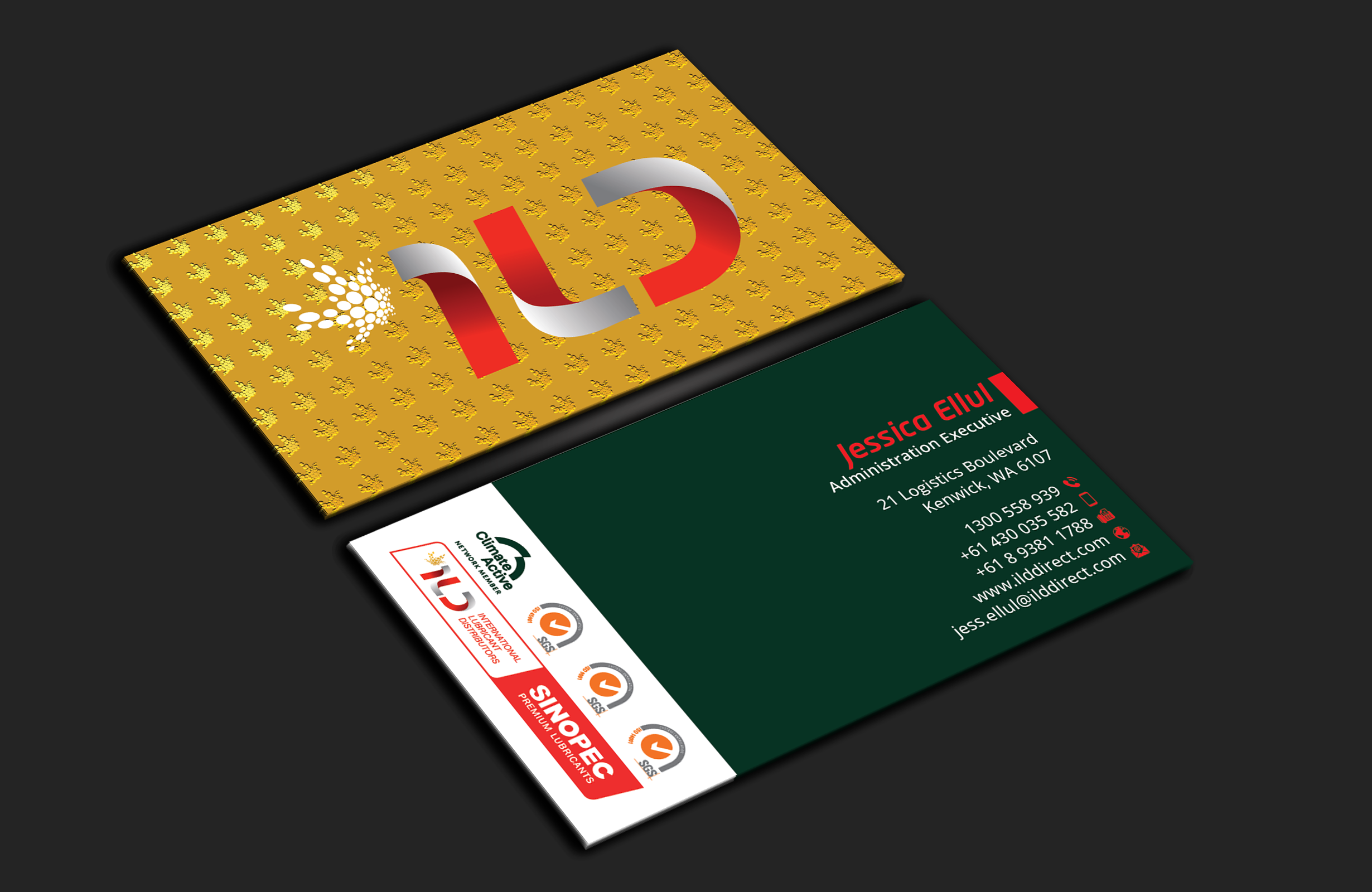 Business Card Design by DesignerShahadat for ILD-SINOPEC | Design #33147389