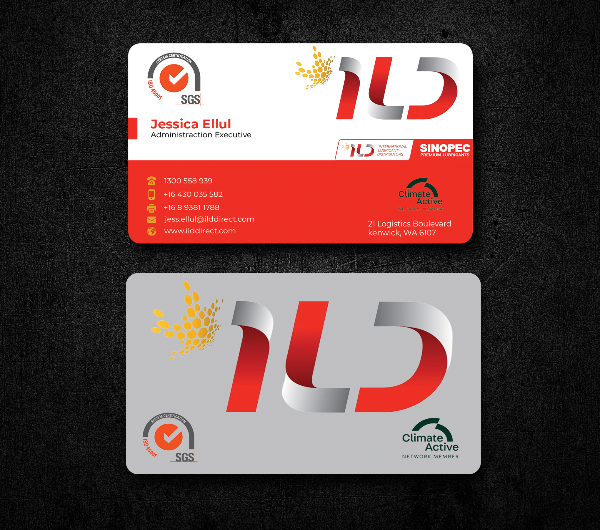 Business Card Design by Innovative Graphix for ILD-SINOPEC | Design #33115174