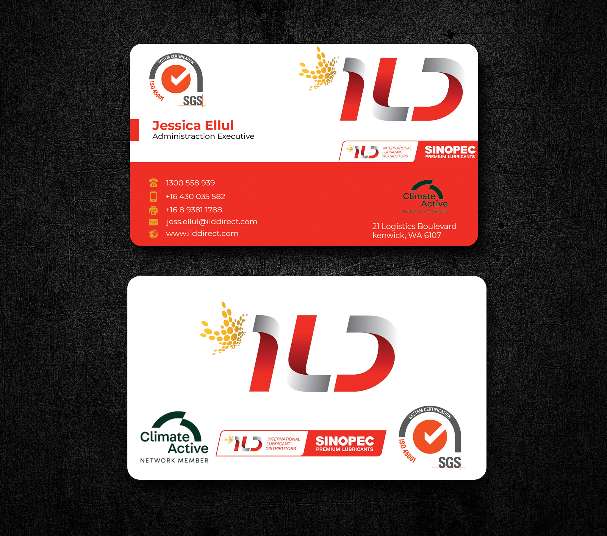 Business Card Design by Innovative Graphix for ILD-SINOPEC | Design #33115175