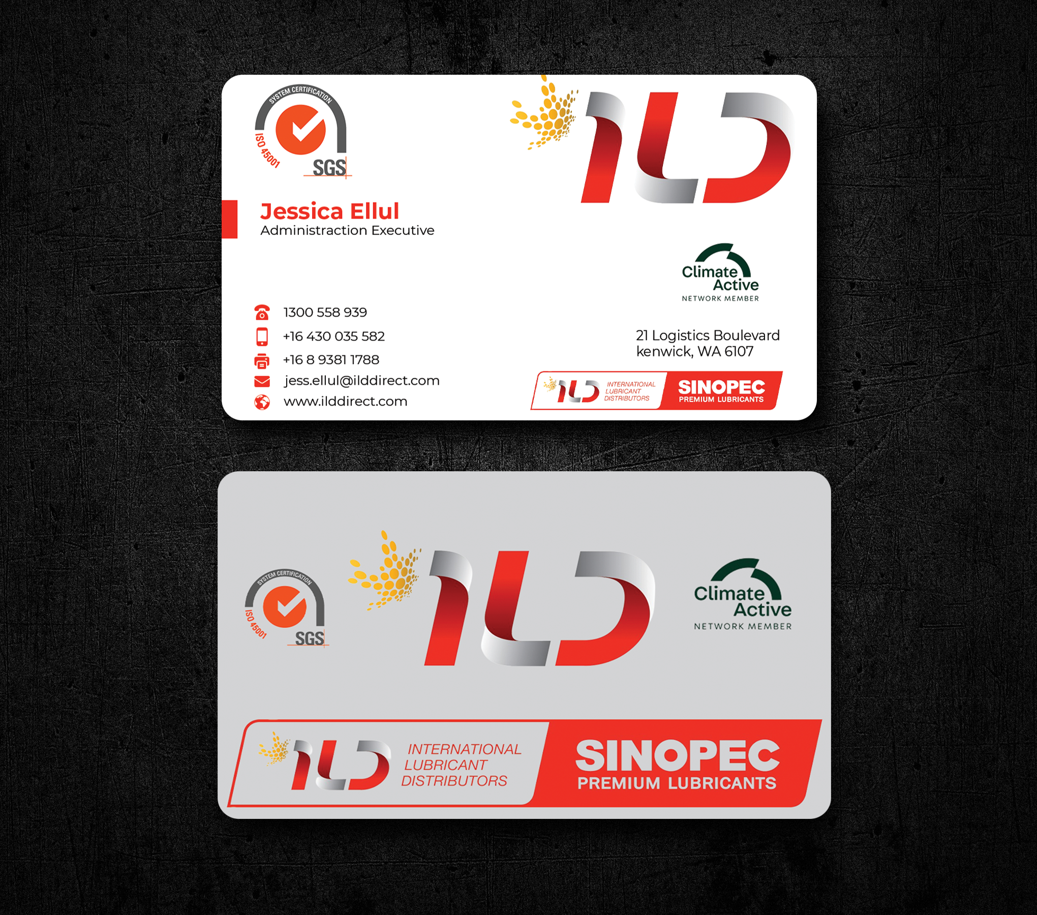 Business Card Design by Innovative Graphix for ILD-SINOPEC | Design #33115234