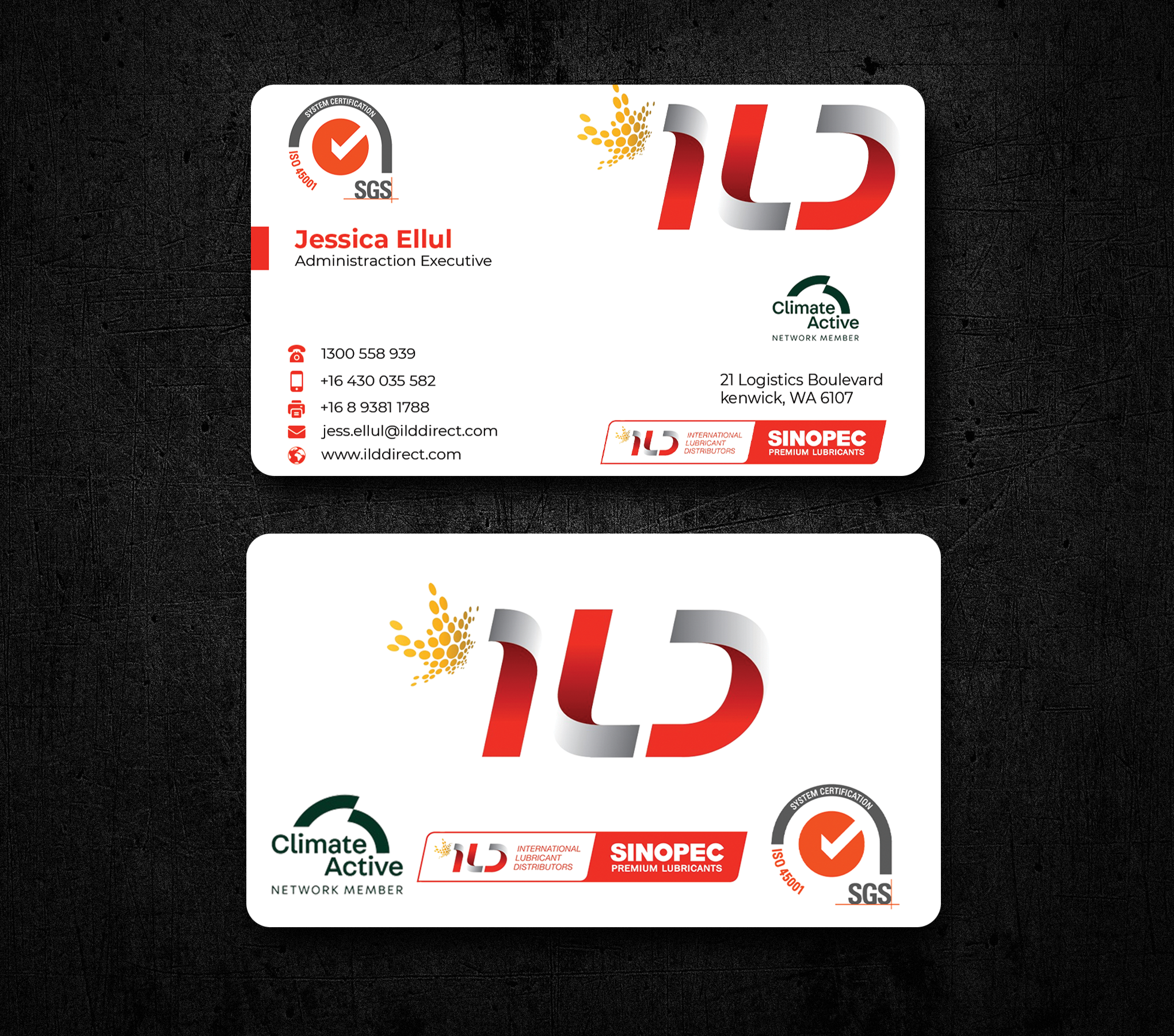 Business Card Design by Innovative Graphix for ILD-SINOPEC | Design #33115236