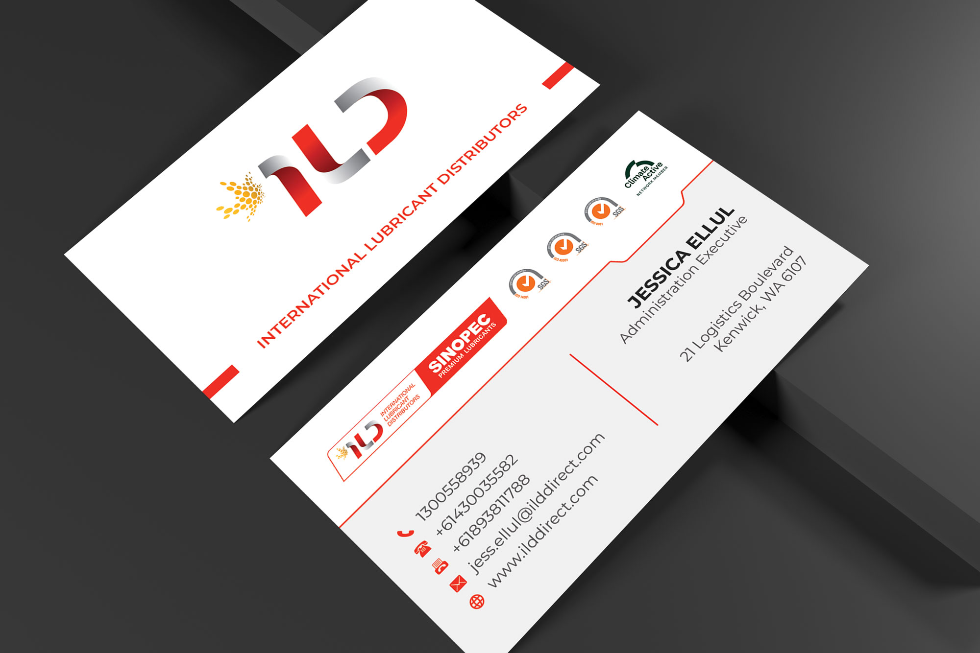 Business Card Design by Design_Duo for ILD-SINOPEC | Design #33126917
