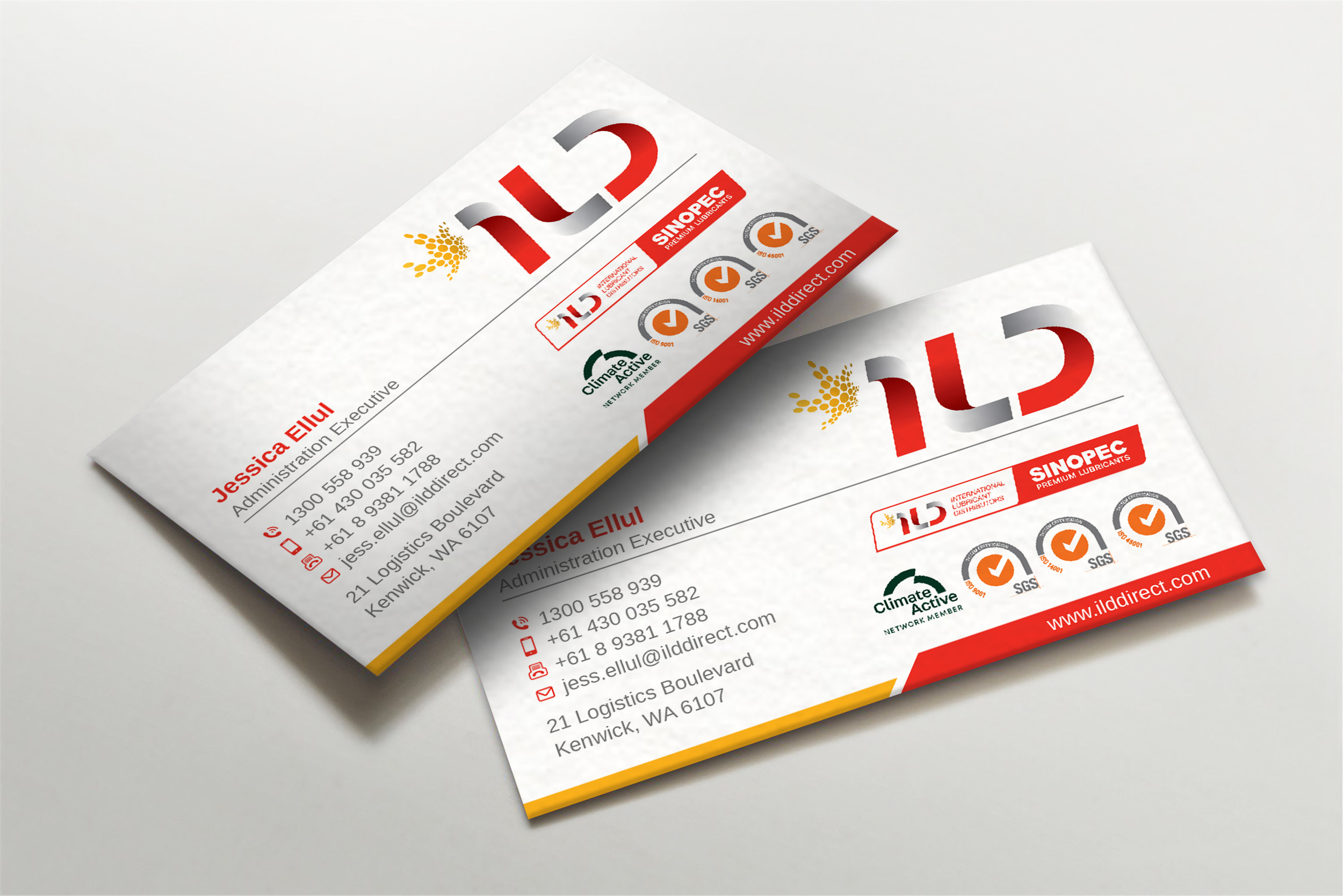 Visitenkarten-Design von LAXMI DESIGNHUB für ILD-SINOPEC | Design #33105838