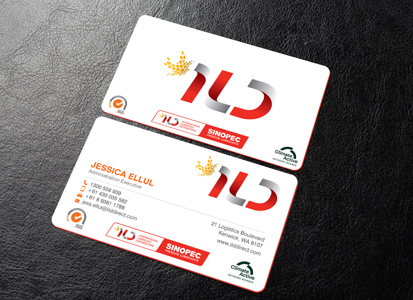 Diseño de Tarjeta de Presentación por chandrayaan.creative para ILD-SINOPEC | Diseño #33106489