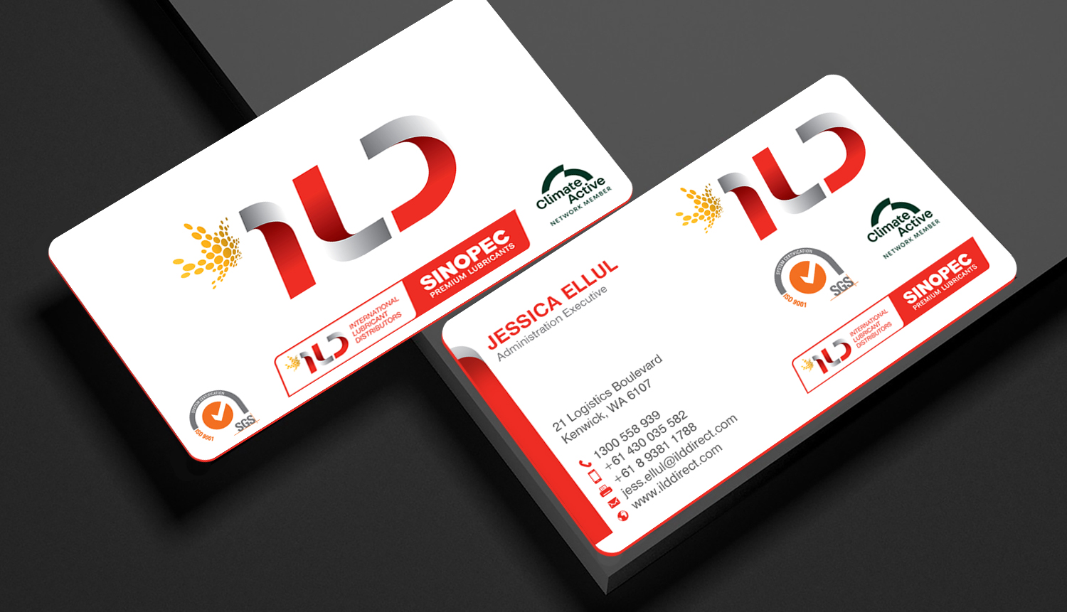 Diseño de Tarjeta de Presentación por chandrayaan.creative para ILD-SINOPEC | Diseño #33106727