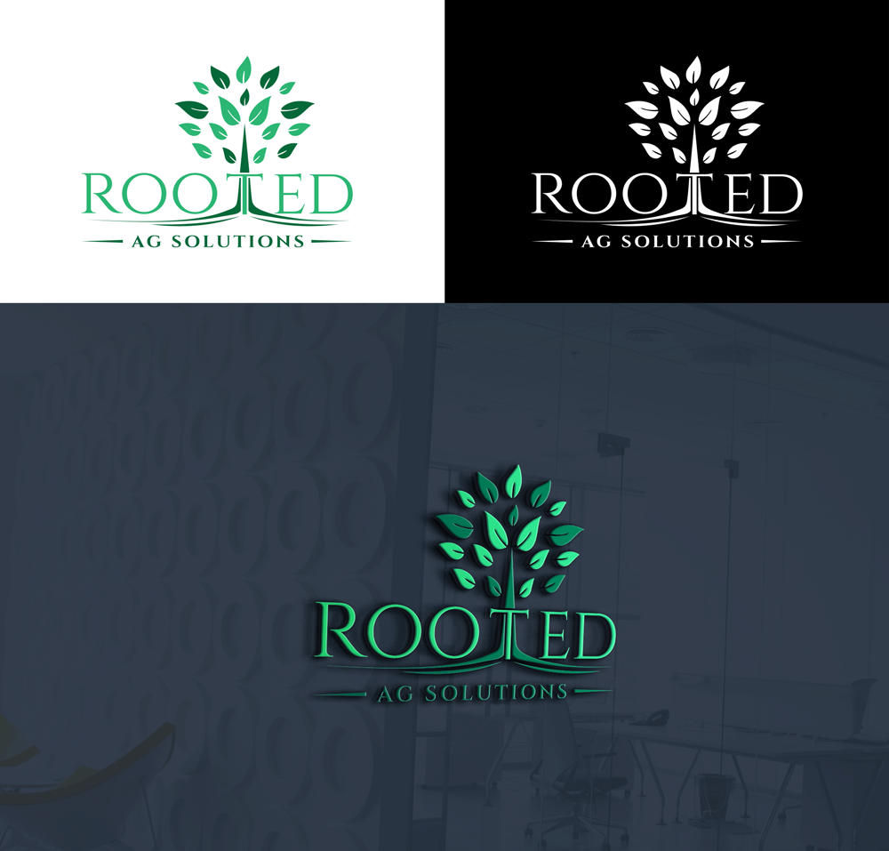 Logo Design by RA-bica for Rooted AG Solutions | Design #33130921