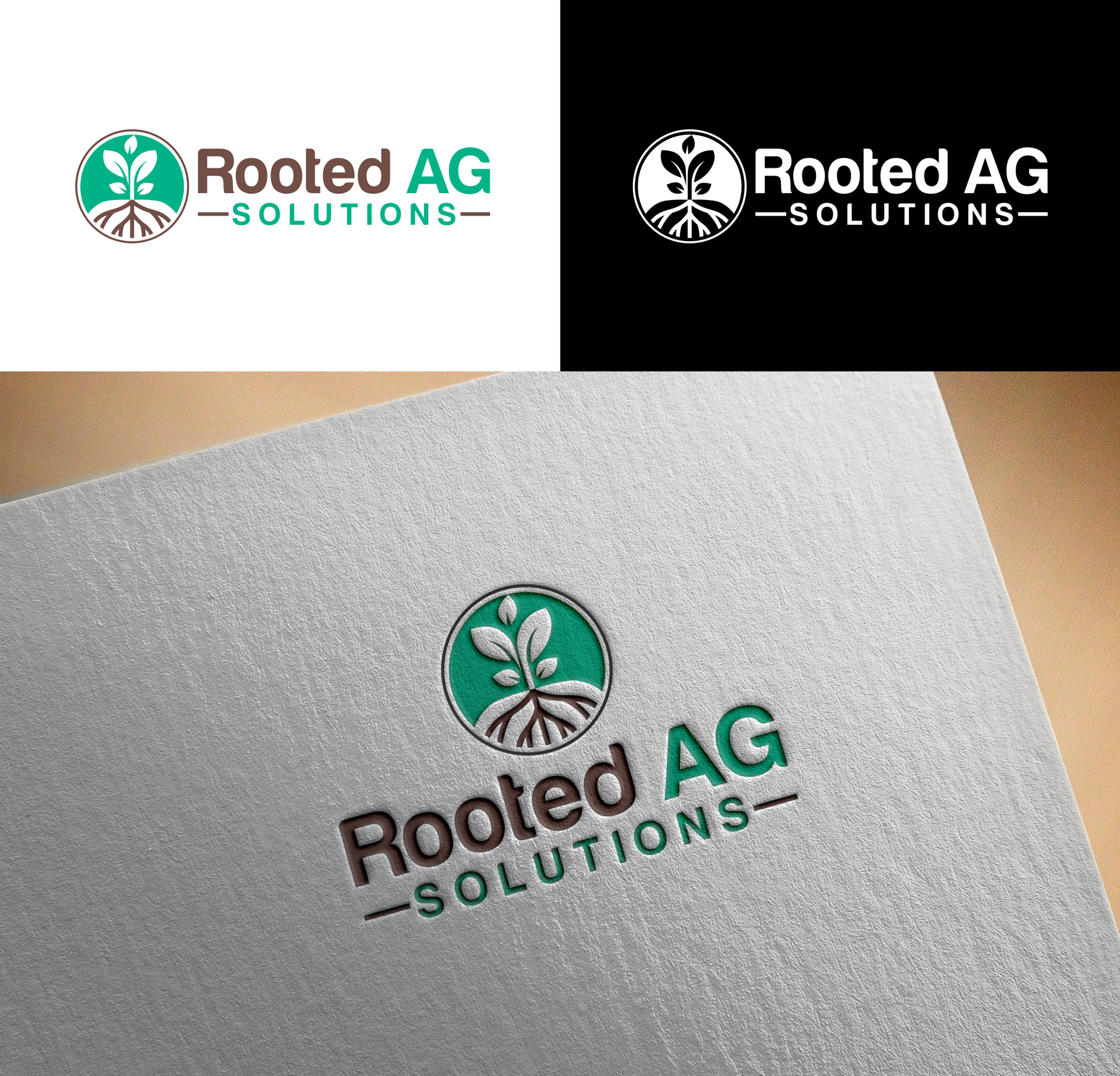 Logo Design by RA-bica for Rooted AG Solutions | Design #33135507