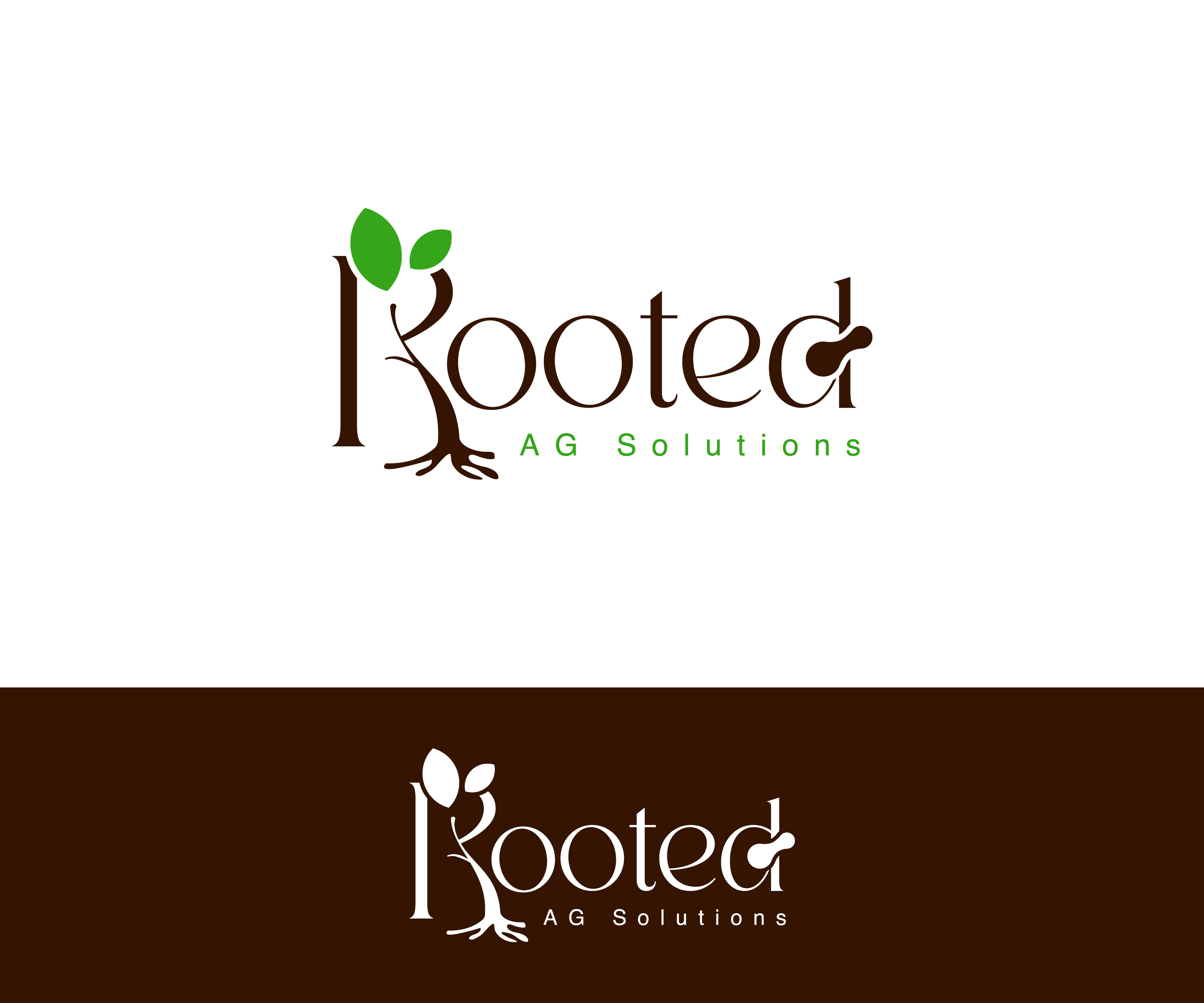 Logo Design by Fahmida Sattar Santa for Rooted AG Solutions | Design #33120862