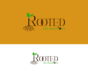 Logo Design by Fahmida Sattar Santa for Rooted AG Solutions | Design: #33127478