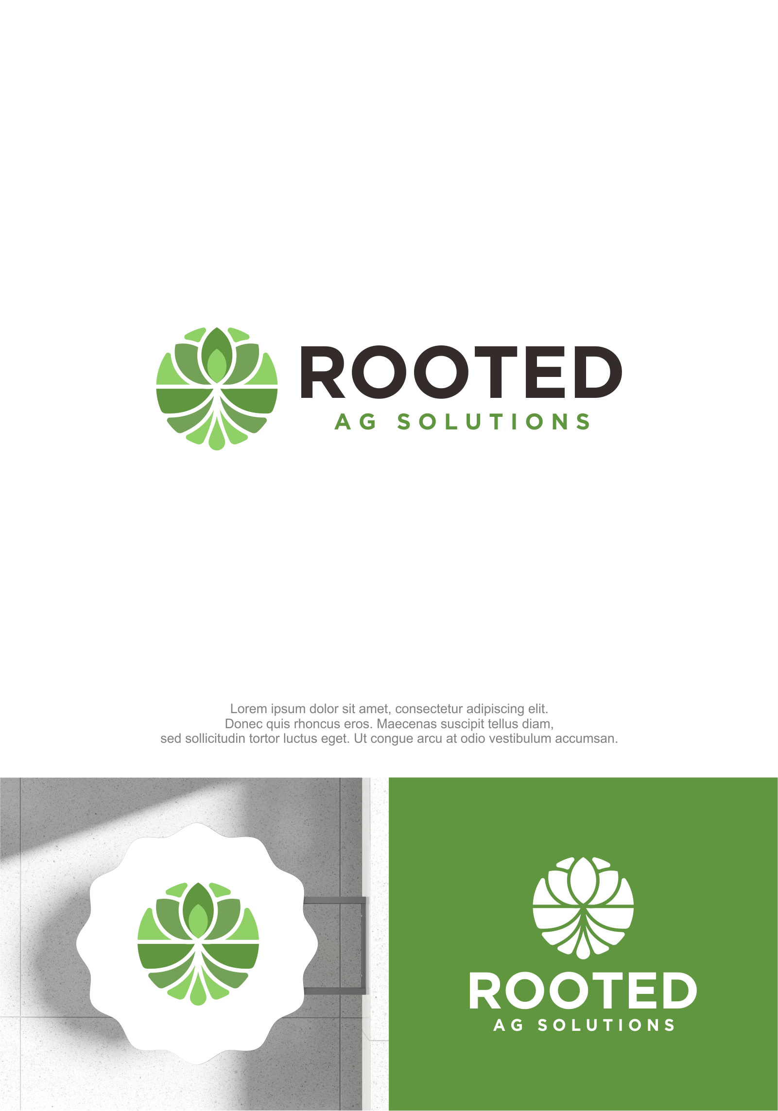 Logo Design by M.Syaiful Huda for Rooted AG Solutions | Design #33116611