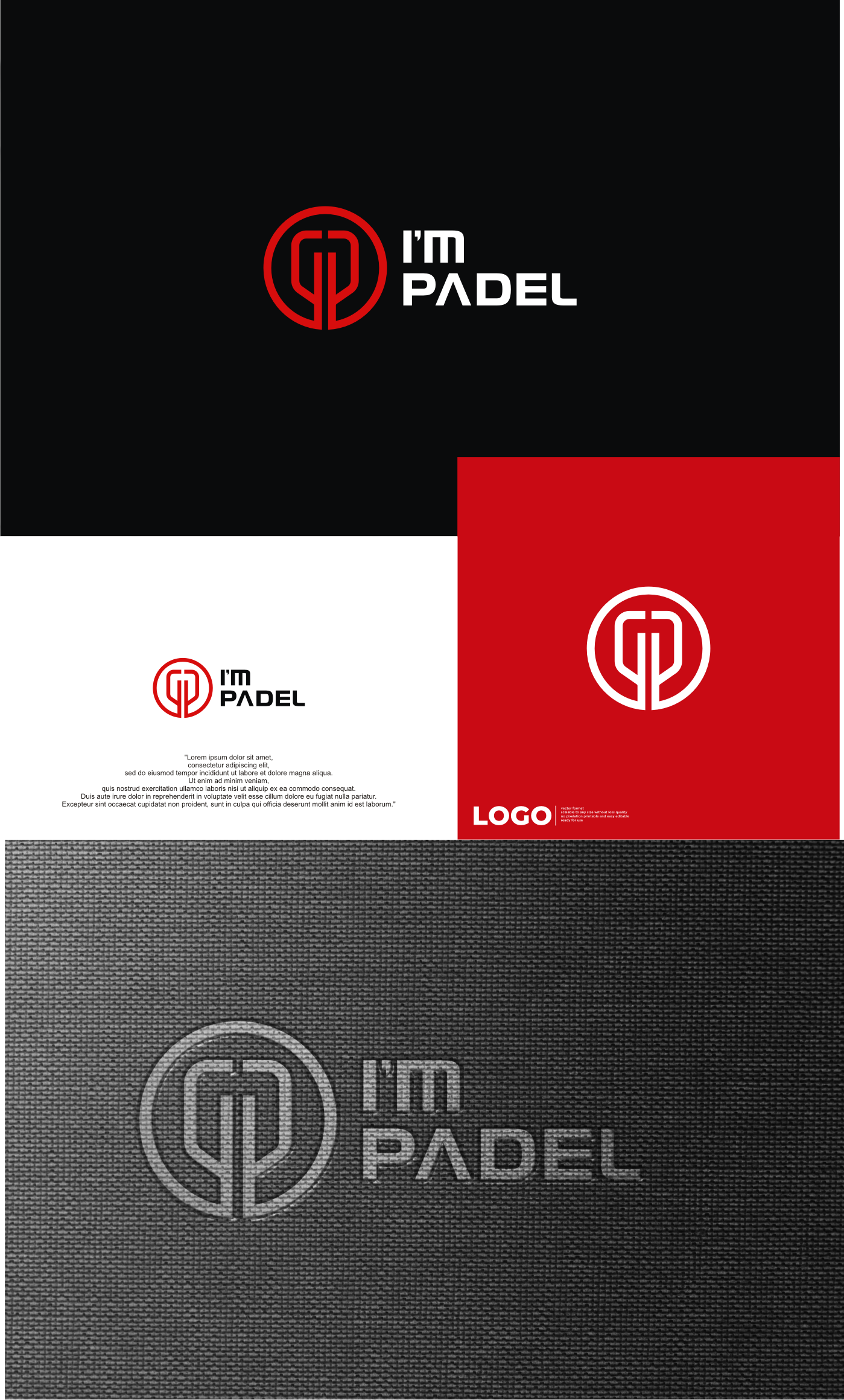 Logo Design by aquila© for I'M Padel | Design #33144524