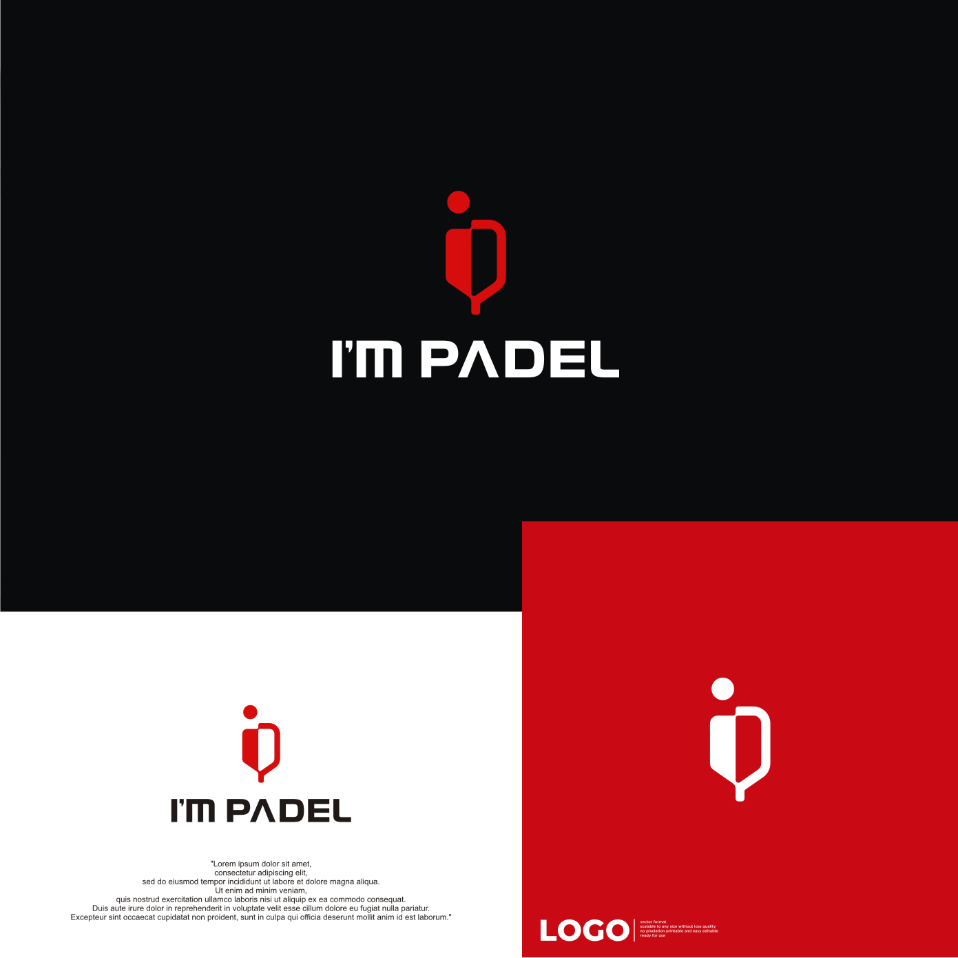 Logo Design by aquila© for I'M Padel | Design #33151783