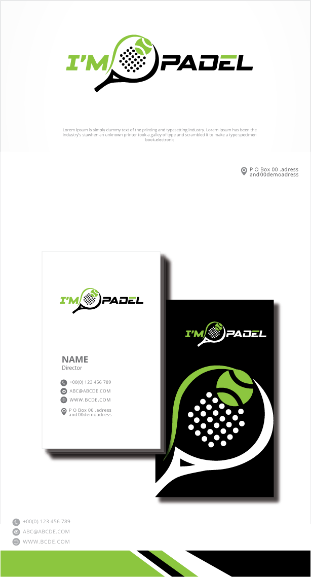 Logo Design by zebronicgraphic for I'M Padel | Design #33107584