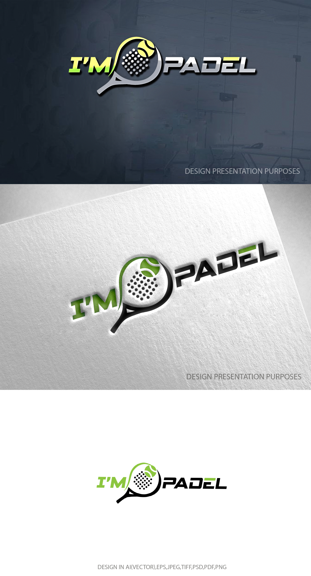 Logo Design by zebronicgraphic for I'M Padel | Design #33107586