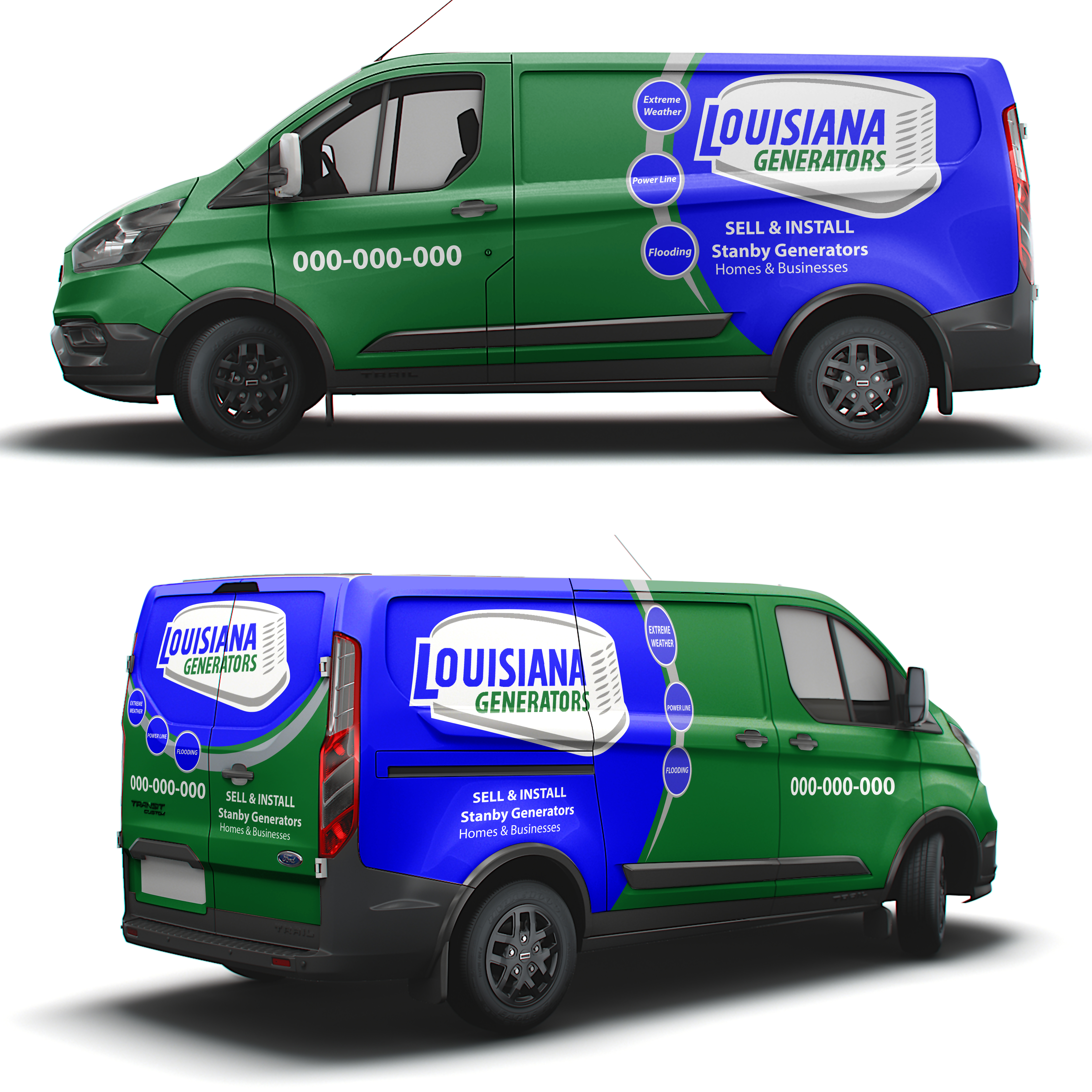 Grafik-Design von AZ_Studio für Louisiana Generators | Design #33125619