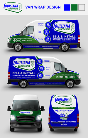 Diseño Gráfico por SAI DESIGNS para Louisiana Generators | Diseño: #33115931