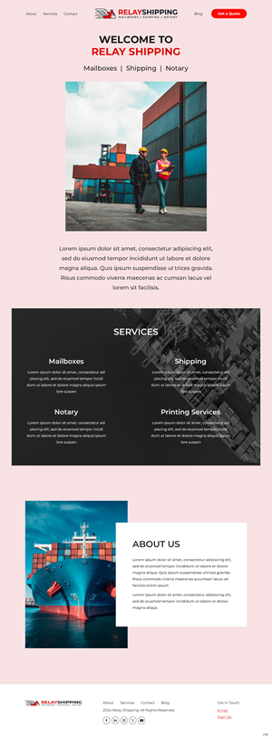 Squarespace Design by pb for this project | Design: #33117300