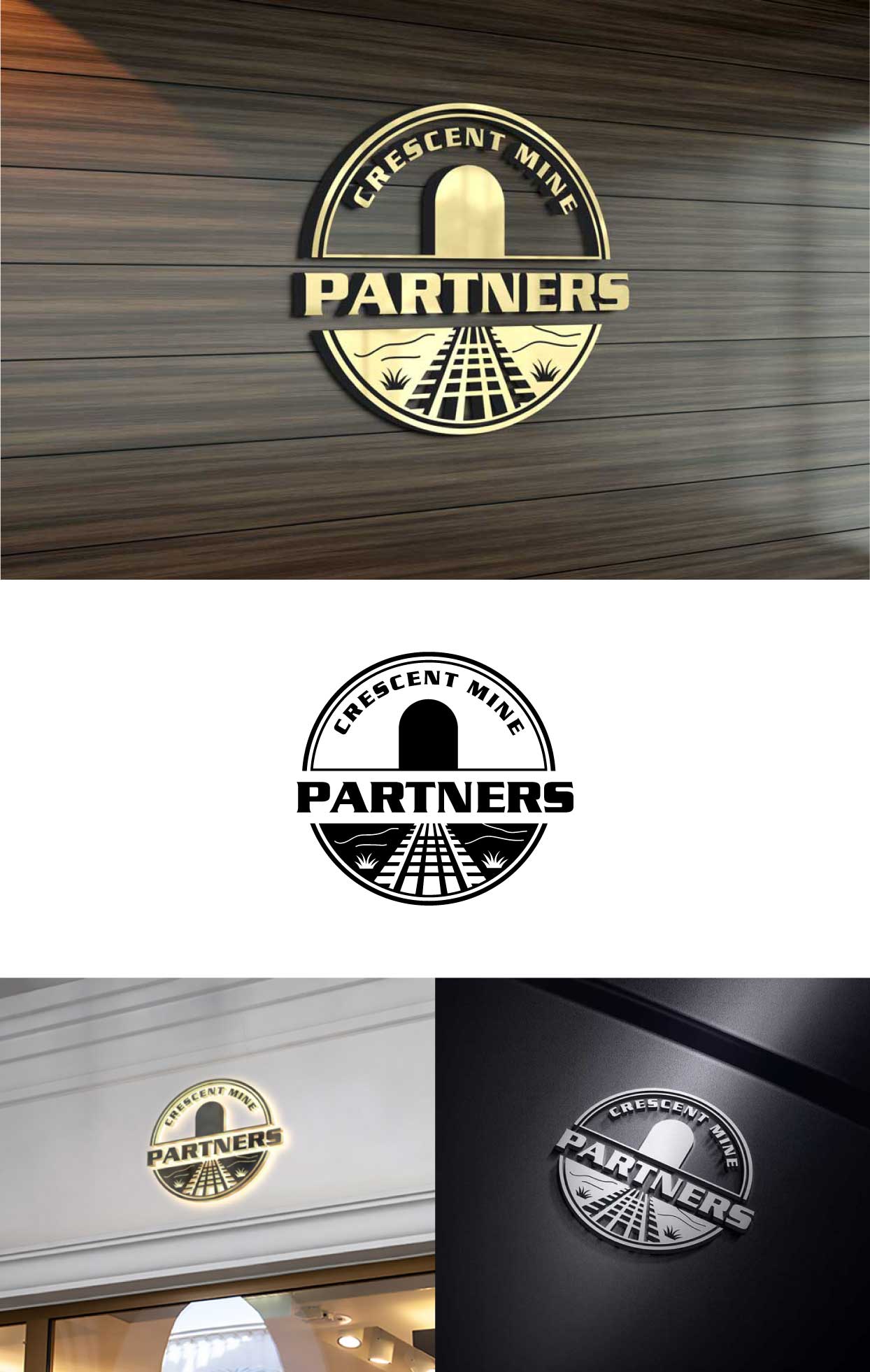 Logo Design by Ben Affleck for Crescent Mine Parters | Design #33112382