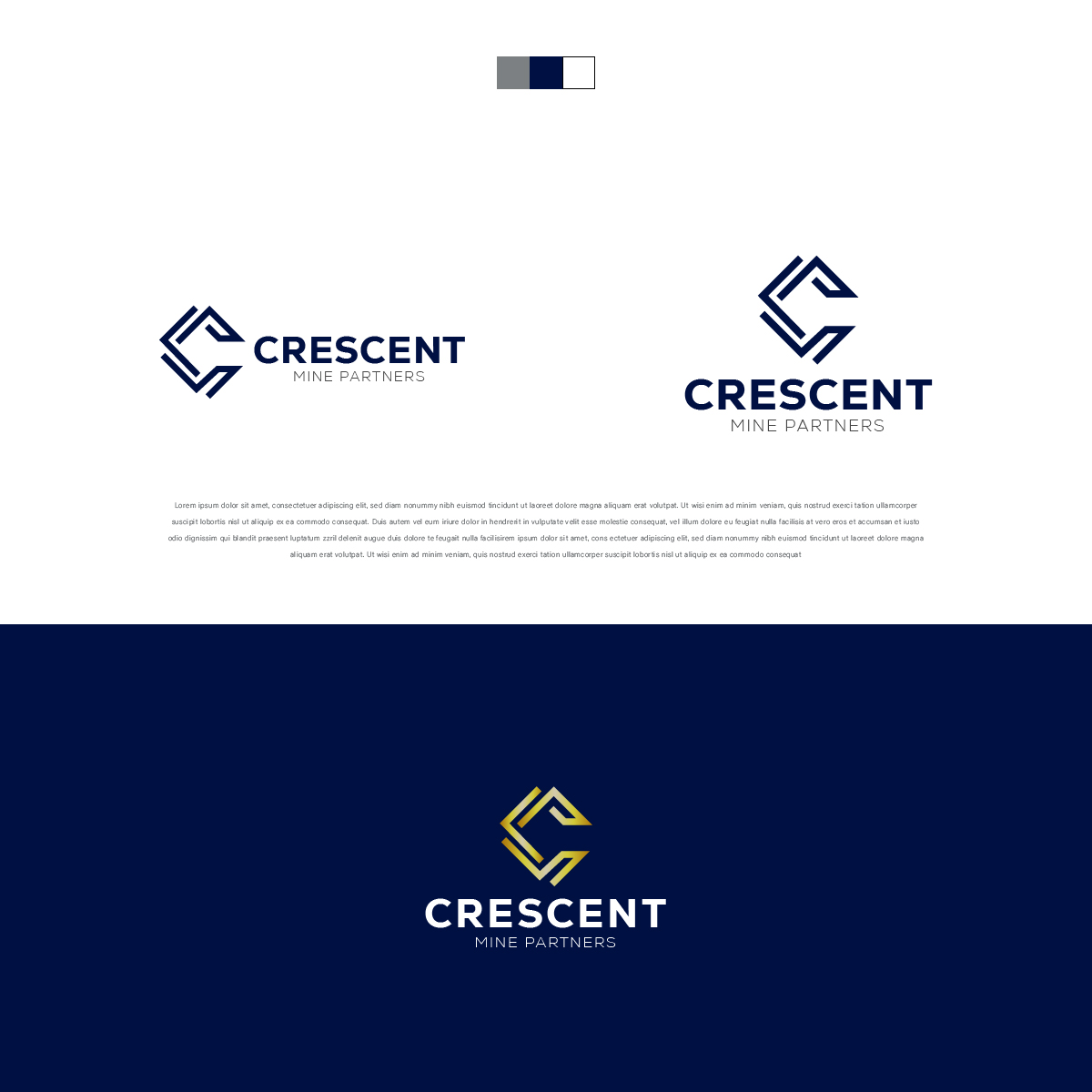 Logo Design by urvaG for Crescent Mine Parters | Design #33131083