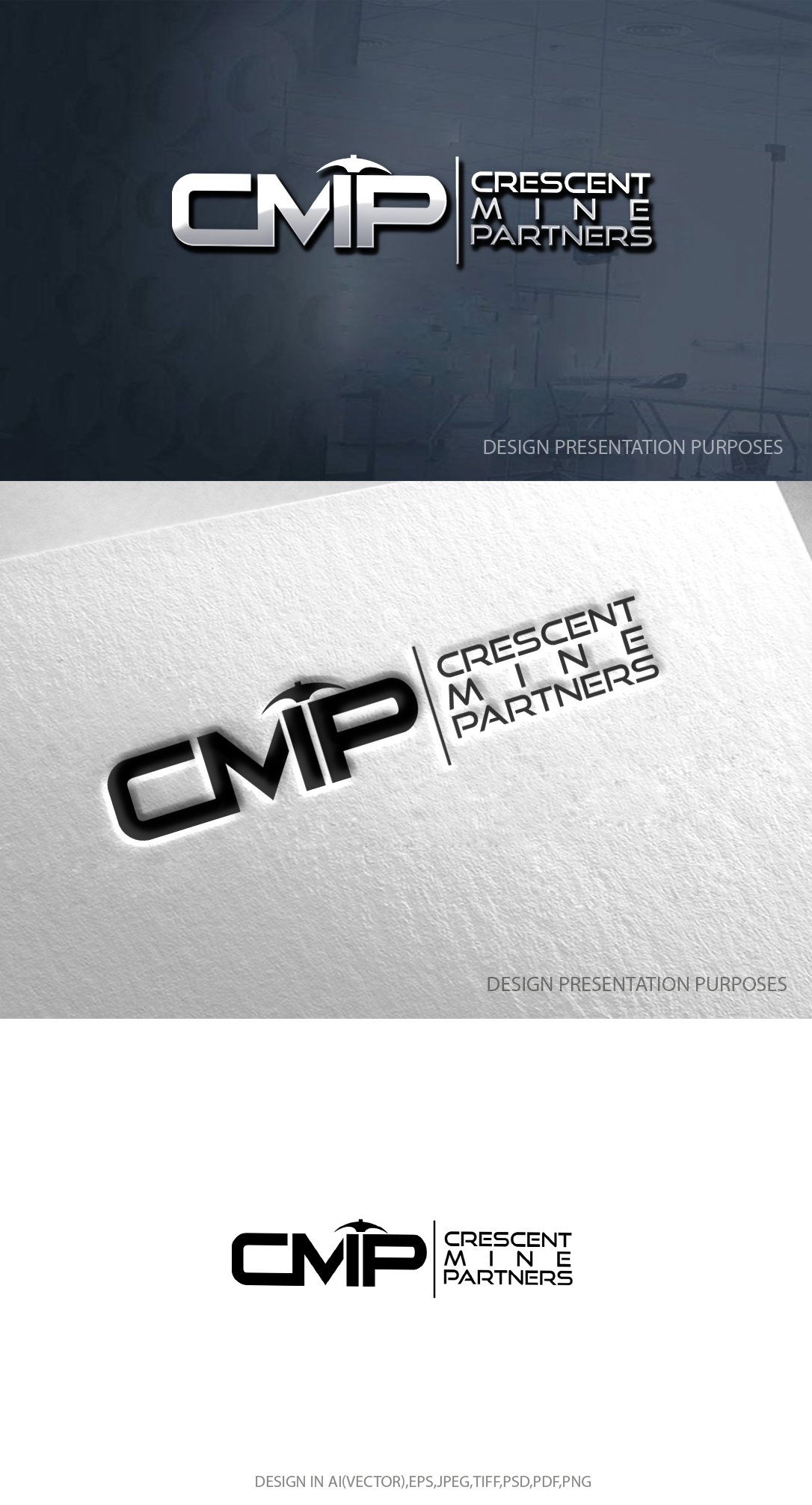 Logo Design by zebronicgraphic for Crescent Mine Parters | Design #33113982