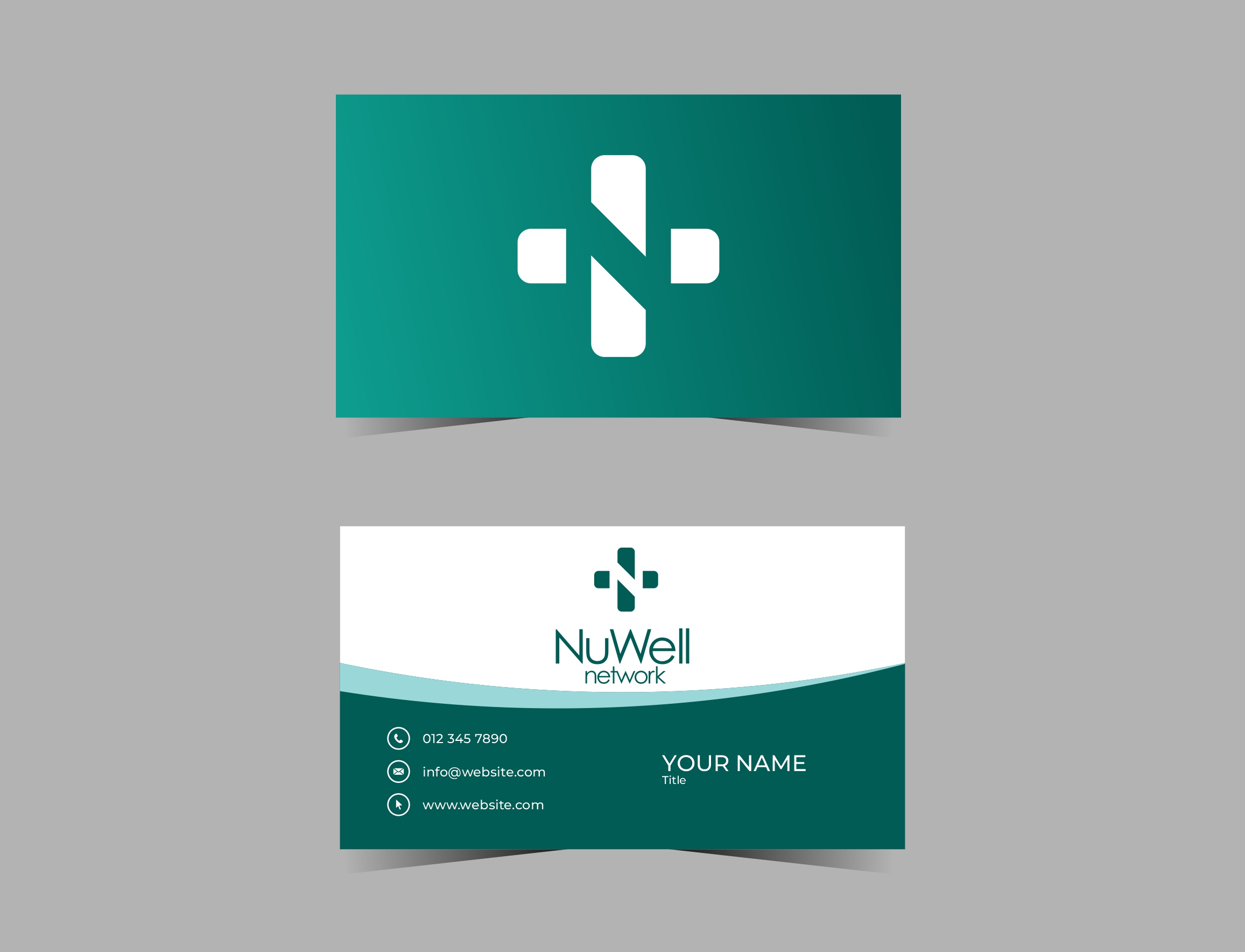 Visitenkarten-Design von Thati Designs für NuWell Network  | Design #33135917