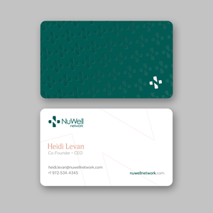 Business Card Design by Andrés Sebastián for NuWell Network  | Design: #33117948
