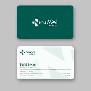 Business Card Design by Andrés Sebastián for NuWell Network  | Design: #33118414