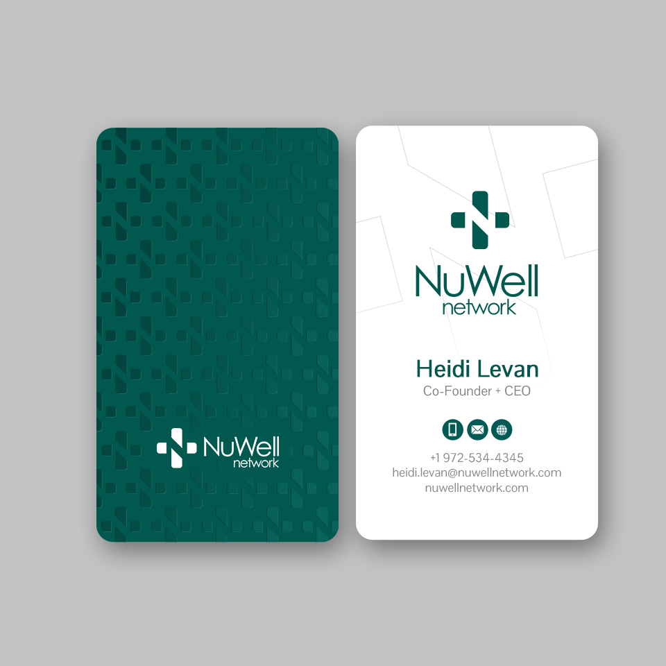 Diseño de Tarjeta de Presentación por Andrés Sebastián para NuWell Network  | Diseño #33118762