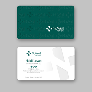 Business Card Design by Andrés Sebastián for NuWell Network  | Design: #33118795