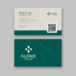 Business Card Design by Andrés Sebastián for NuWell Network  | Design: #33119059